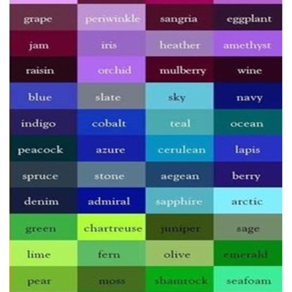 Questions about color? Check out these color charts for information! - Picture 4 of 5